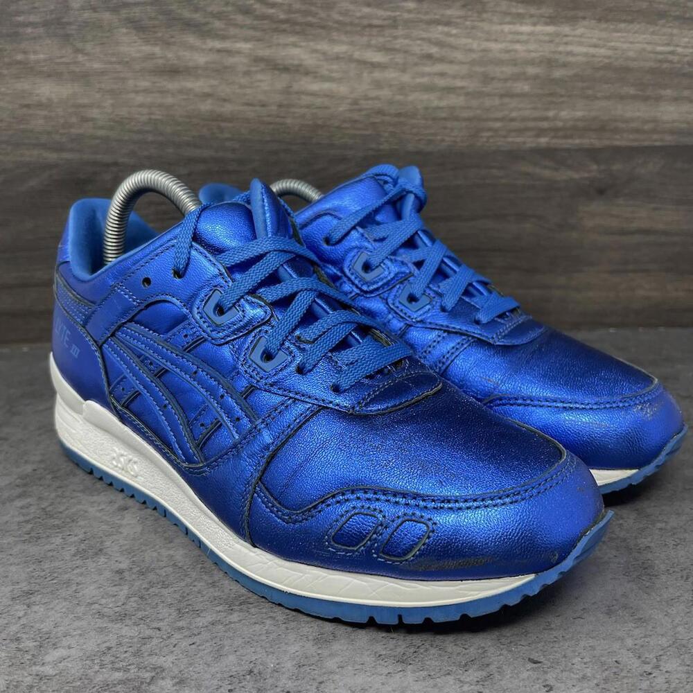 Asics Gel Lyte 3 Sneakers Womens Size 7.5 Blue Running Shoes H6E5L - Picture 4 of 11